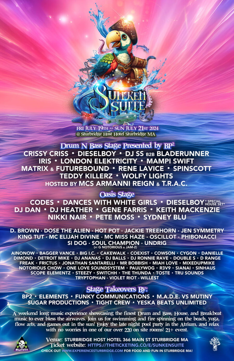 Sunken Suite 2024 Lineup