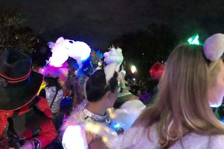 Kostume Kult's Halloween Float at the 2021 Halloween Parade in New York City.