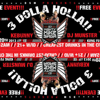 Rave Legend Sundays - Mighty Mike Saga : Live @ $3Holla Kung Fu Neck Tie