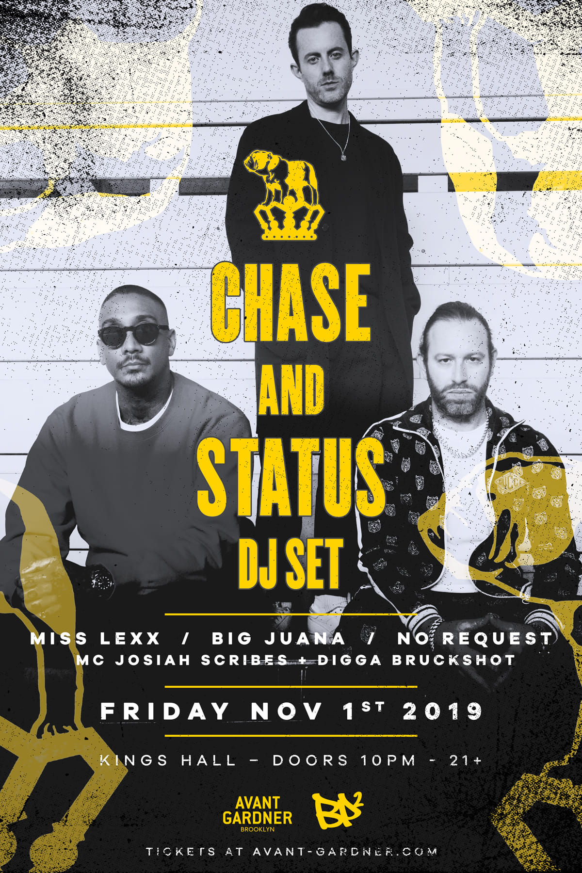 BP² presents Chase and Status at Kings Hall, Brooklyn November 2019.