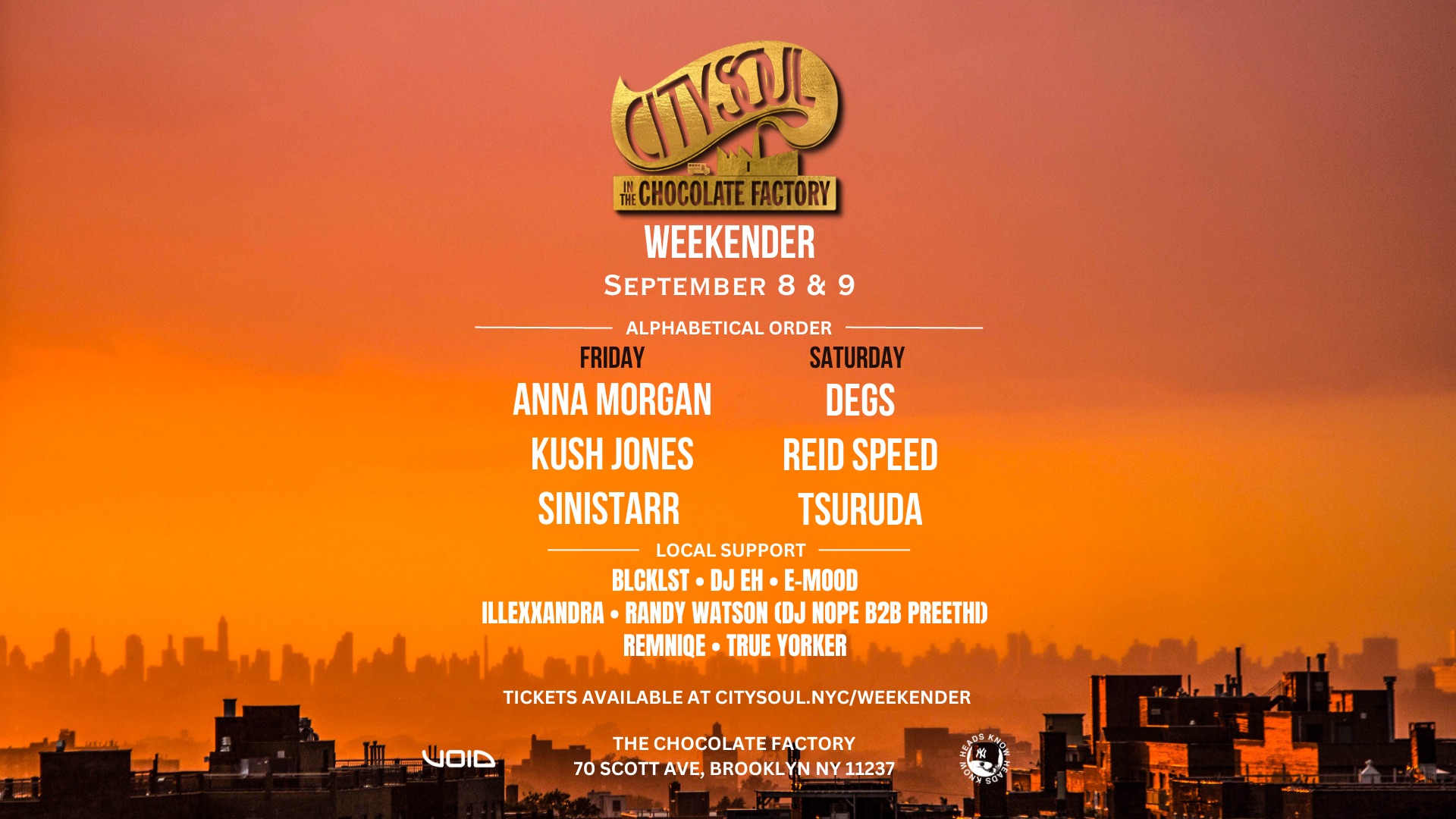City Soul : Bass Weekender City Soul : Bass Weekender