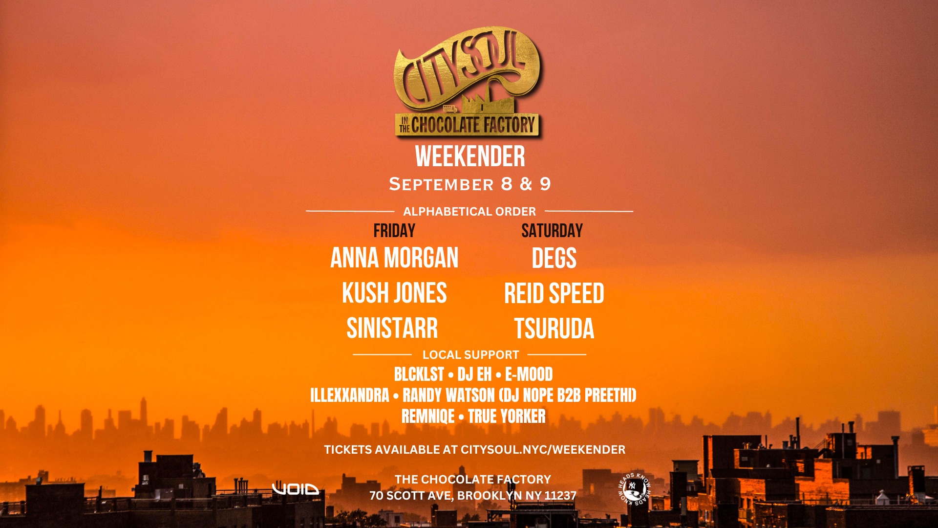 City Soul : Bass Weekender