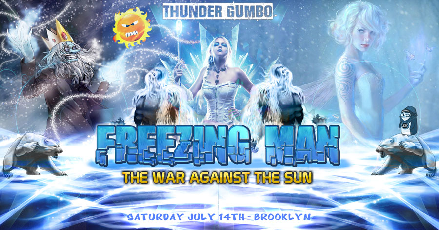 Thunder Gumbo's 5th Annual Freezing Man: The War Against the Sun freezingman brooklyn