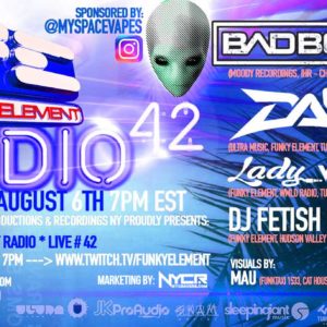 Funky Element Radio #42 LIVE w Bad Boy Bill