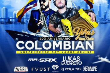 YERAS COLOMBIAN INDEPENDENCE DAY YACHT CRUISE
