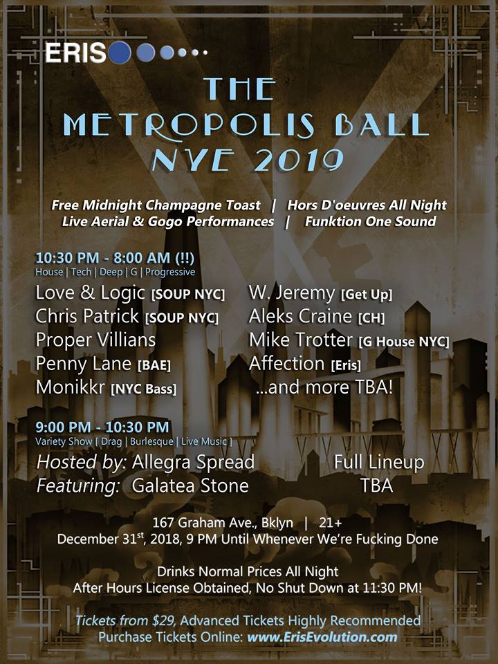 Eris | The Metropolis Ball [NYE 2019]