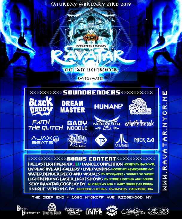 NYCRavers Presents Ravatar : The Last Lightbender 2 ravatar-nycravers-2019