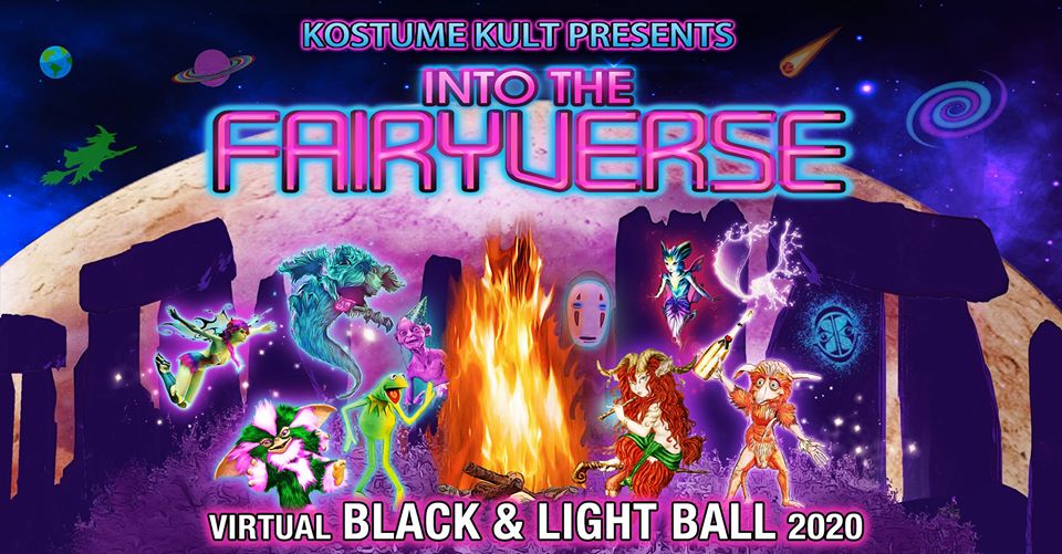 Kostume Kult's Virtual Black & Light Ball 2020